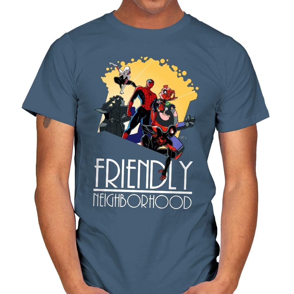 Friendly Neighborhood - Anytime - Mens T-Shirts RIPT Apparel Small / Indigo Blue