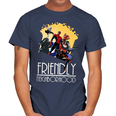 Friendly Neighborhood - Anytime - Mens T-Shirts RIPT Apparel Small / Navy