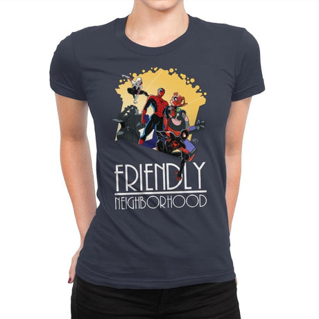 Friendly Neighborhood - Anytime - Womens Premium T-Shirts RIPT Apparel Small / Indigo