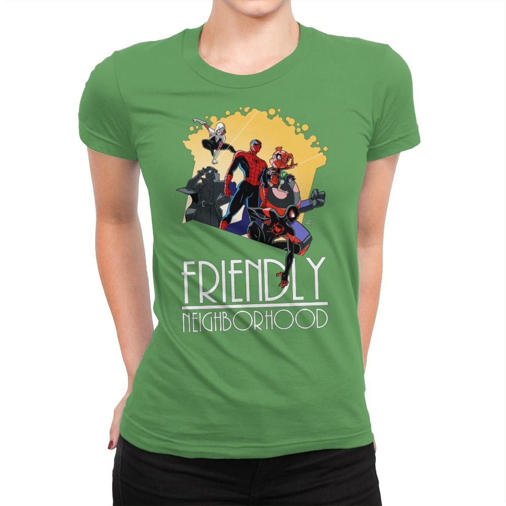 Friendly Neighborhood - Anytime - Womens Premium T-Shirts RIPT Apparel Small / Kelly Green