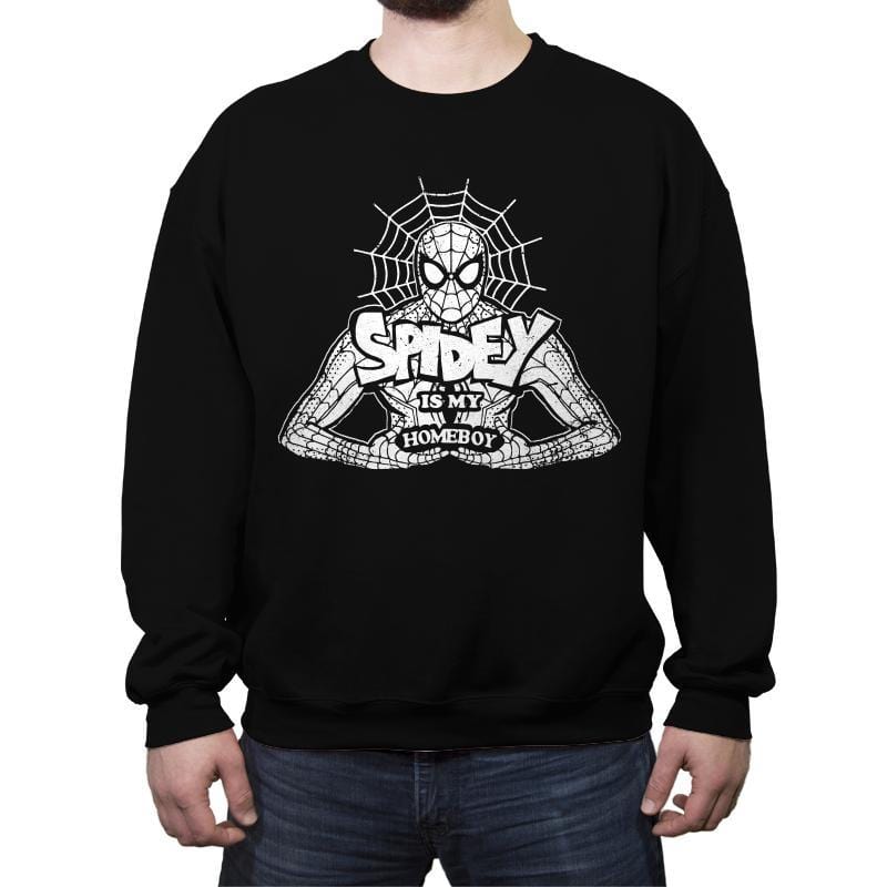 Friendly Neighborhood Homeboy - Crew Neck Sweatshirt Crew Neck Sweatshirt RIPT Apparel