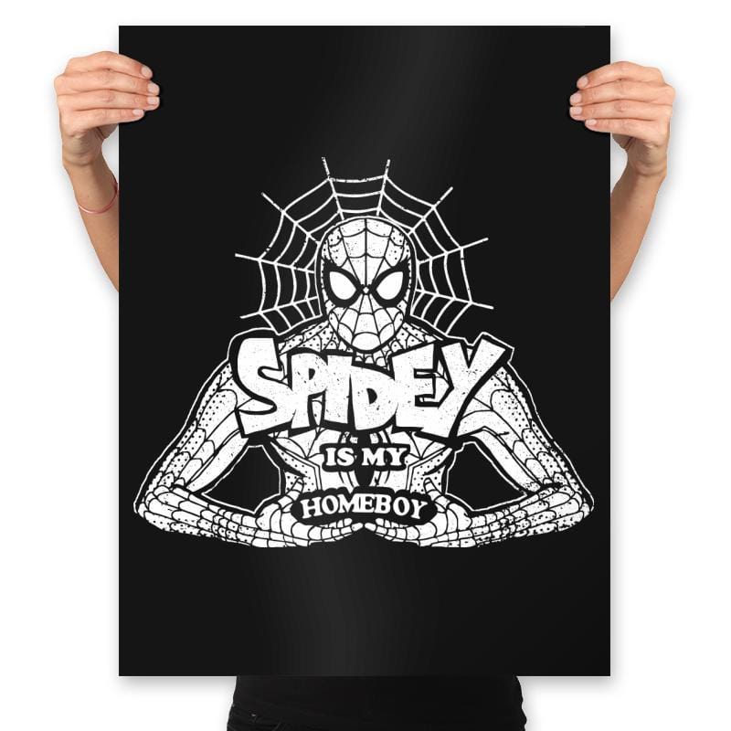 Friendly Neighborhood Homeboy - Prints Posters RIPT Apparel 18x24 / Black