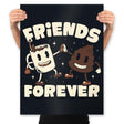 Friends Forever - Prints Posters RIPT Apparel 18x24 / Black