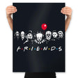 Friends - Prints Posters RIPT Apparel 18x24 / Black