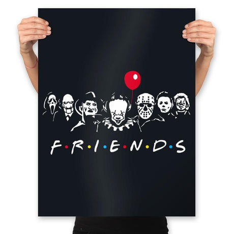 Friends - Prints Posters RIPT Apparel 18x24 / Black