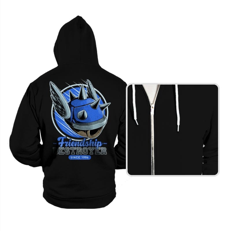 Friendship Destroyer - Nostalgic Racing Game - Hoodies Hoodies RIPT Apparel Small / Black