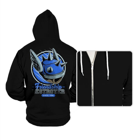 Friendship Destroyer - Nostalgic Racing Game - Hoodies Hoodies RIPT Apparel Small / Black