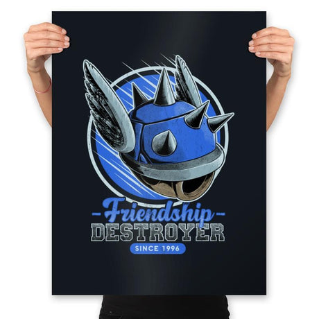Friendship Destroyer - Nostalgic Racing Game - Prints Posters RIPT Apparel 18x24 / Black