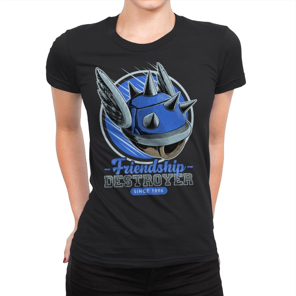 Friendship Destroyer - Nostalgic Racing Game - Womens Premium T-Shirts RIPT Apparel Small / Black