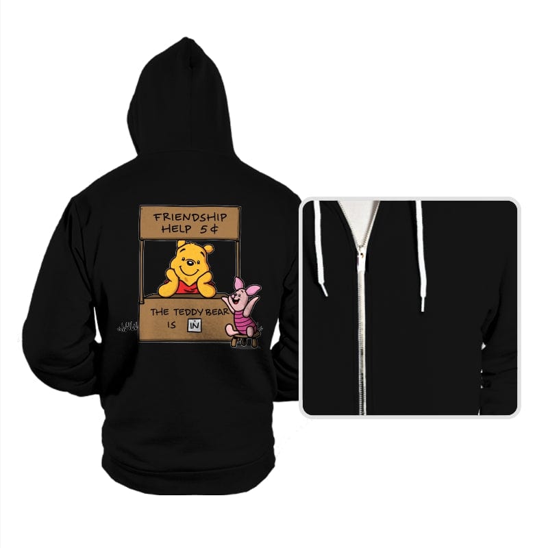 Friendship Help - Hoodies Hoodies RIPT Apparel Small / Black