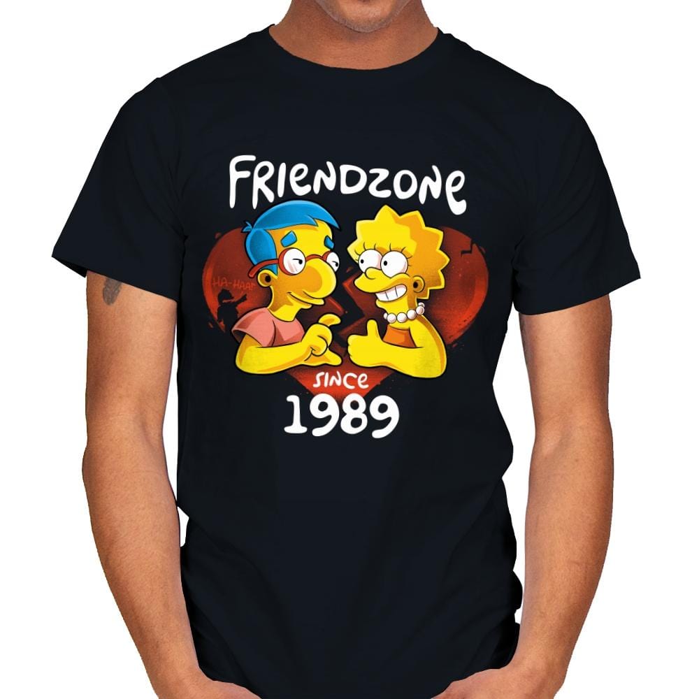 Friendzoned - Mens T-Shirts RIPT Apparel Small / Black