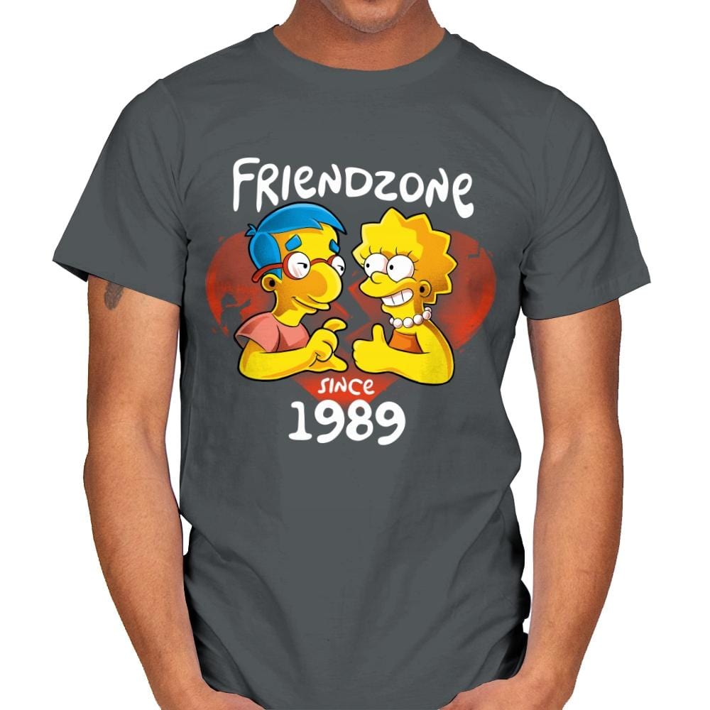 Friendzoned - Mens T-Shirts RIPT Apparel Small / Charcoal