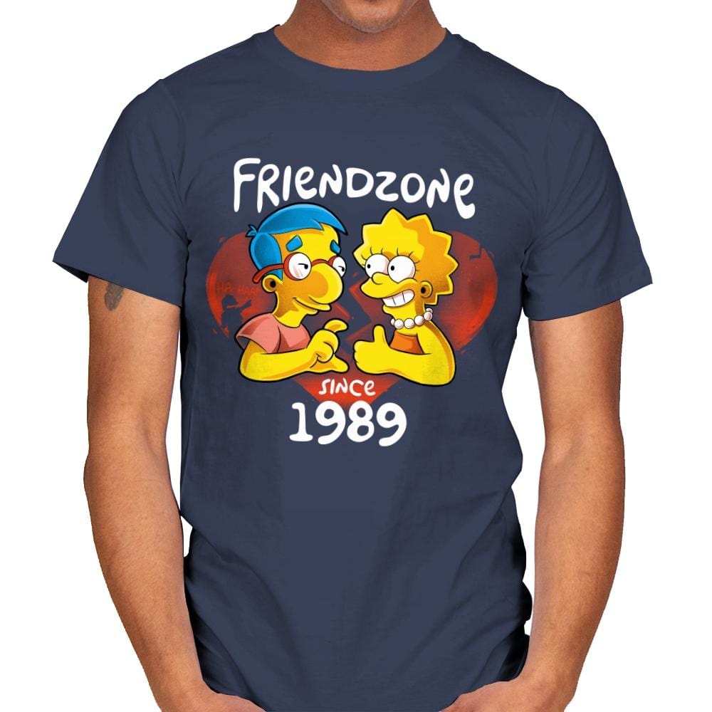 Friendzoned - Mens T-Shirts RIPT Apparel Small / Navy