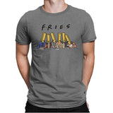 Fries with friends - Mens Premium T-Shirts RIPT Apparel Small / Heather Grey