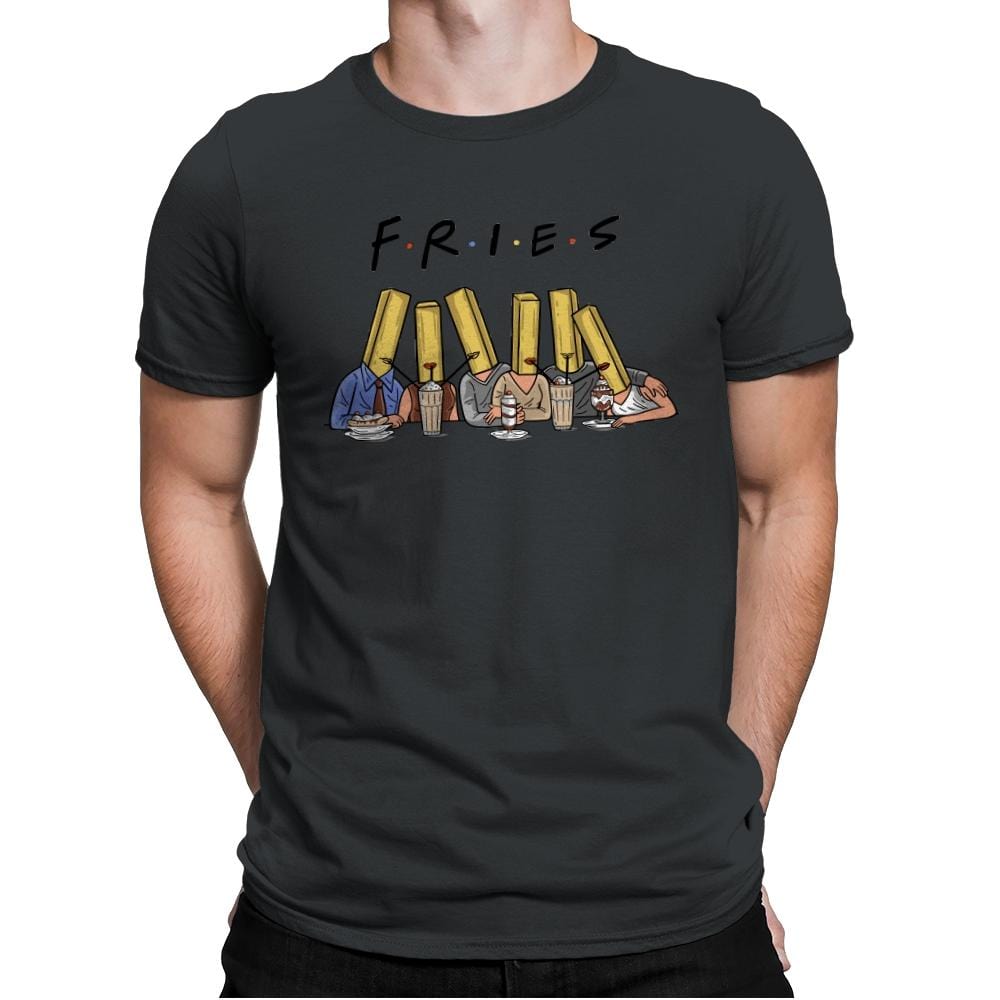 Fries with friends - Mens Premium T-Shirts RIPT Apparel Small / Heavy Metal