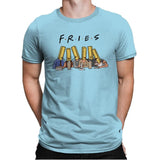 Fries with friends - Mens Premium T-Shirts RIPT Apparel Small / Light Blue