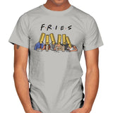 Fries with friends - Mens T-Shirts RIPT Apparel Small / Ice Grey