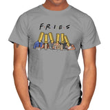 Fries with friends - Mens T-Shirts RIPT Apparel Small / Sport Grey