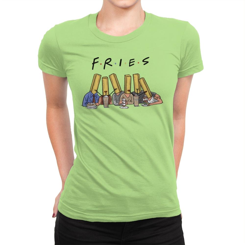 Fries with friends - Womens Premium T-Shirts RIPT Apparel Small / Mint