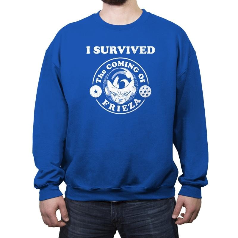 Frieza Survivor - Crew Neck Sweatshirt Crew Neck Sweatshirt RIPT Apparel Small / Royal