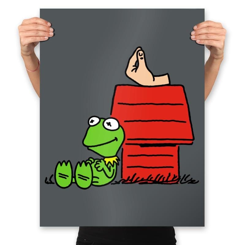 Frog Nuts - Prints Posters RIPT Apparel 18x24 / Charcoal