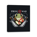 Frog of War - Canvas Wraps Canvas Wraps RIPT Apparel 11x14 / Black