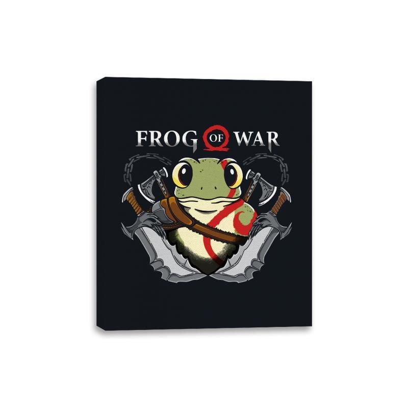 Frog of War - Canvas Wraps Canvas Wraps RIPT Apparel 8x10 / Black