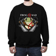 Frog of War - Crew Neck Sweatshirt Crew Neck Sweatshirt RIPT Apparel Small / Black