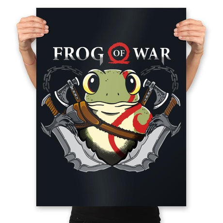 Frog of War - Prints Posters RIPT Apparel 18x24 / Black