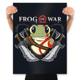 Frog of War - Prints Posters RIPT Apparel 18x24 / Black