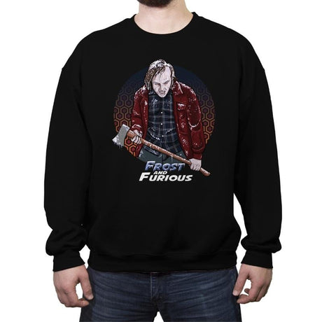Frost & Furious - Crew Neck Sweatshirt Crew Neck Sweatshirt RIPT Apparel Small / Black