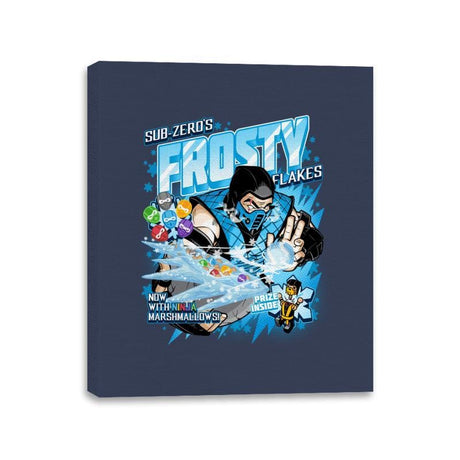 Frosty Flakes Cereal - Anytime - Canvas Wraps Canvas Wraps RIPT Apparel 11x14 / Navy