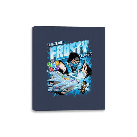 Frosty Flakes Cereal - Anytime - Canvas Wraps Canvas Wraps RIPT Apparel 8x10 / Navy