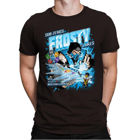 Frosty Flakes Cereal - Anytime - Mens Premium T-Shirts RIPT Apparel Small / Dark Chocolate