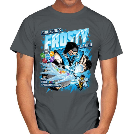 Frosty Flakes Cereal - Anytime - Mens T-Shirts RIPT Apparel Small / Charcoal
