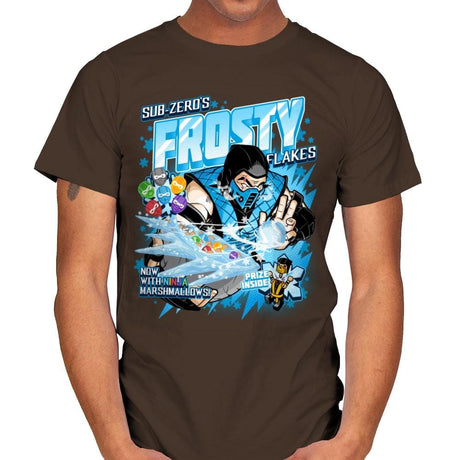 Frosty Flakes Cereal - Anytime - Mens T-Shirts RIPT Apparel Small / Dark Chocolate