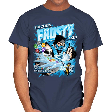 Frosty Flakes Cereal - Anytime - Mens T-Shirts RIPT Apparel Small / Navy