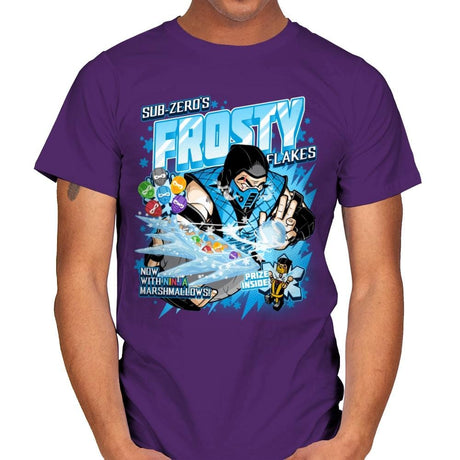 Frosty Flakes Cereal - Anytime - Mens T-Shirts RIPT Apparel Small / Purple
