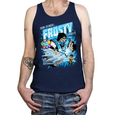 Frosty Flakes Cereal - Anytime - Tanktop Tanktop RIPT Apparel X-Small / Navy