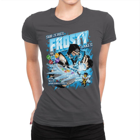 Frosty Flakes Cereal - Anytime - Womens Premium T-Shirts RIPT Apparel Small / Heavy Metal