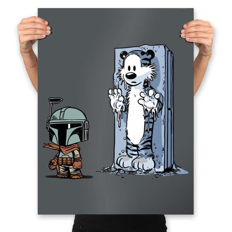Frozen In Carbonite - Prints Posters RIPT Apparel 18x24 / Charcoal