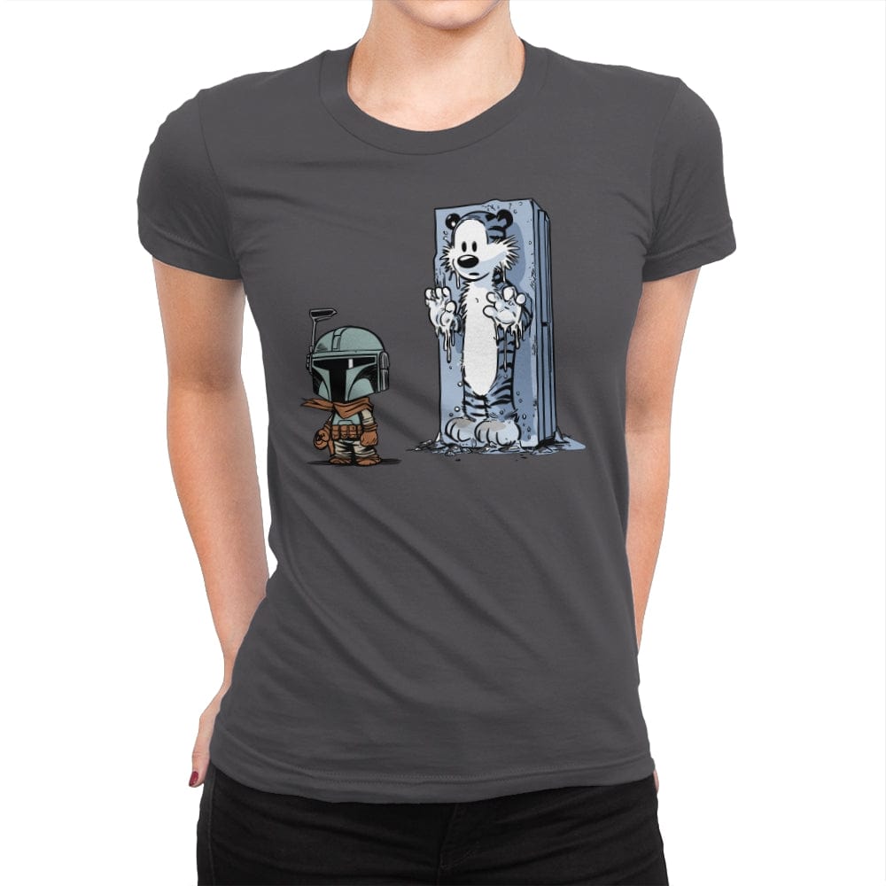 Frozen In Carbonite - Womens Premium T-Shirts RIPT Apparel Small / Heavy Metal