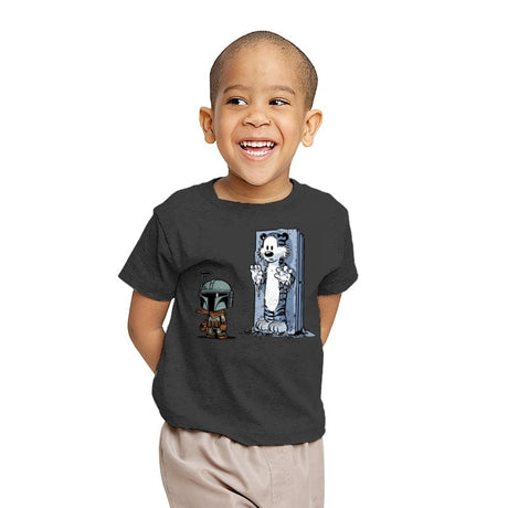 Frozen In Carbonite - Youth T-Shirts RIPT Apparel X-small / Charcoal