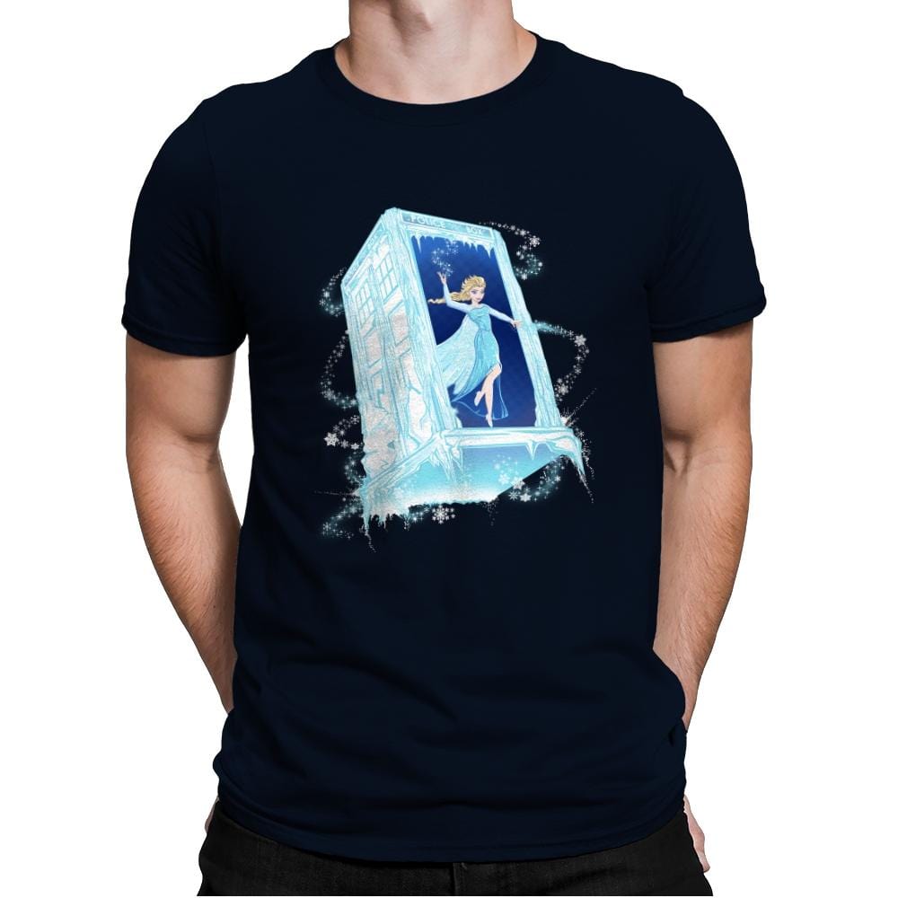 Frozen In Time Travel - Mens Premium T-Shirts RIPT Apparel Small / Midnight Navy