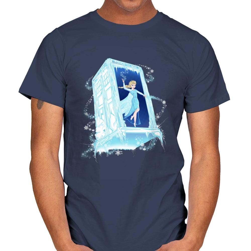Frozen In Time Travel - Mens T-Shirts RIPT Apparel Small / Navy