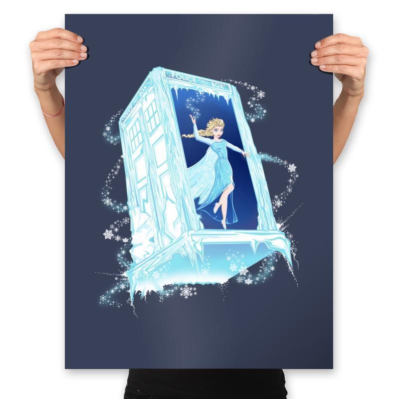 Frozen In Time Travel - Prints Posters RIPT Apparel 18x24 / Navy