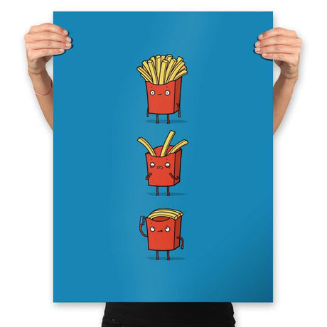 Fry Loss - Prints Posters RIPT Apparel 18x24 / Sapphire