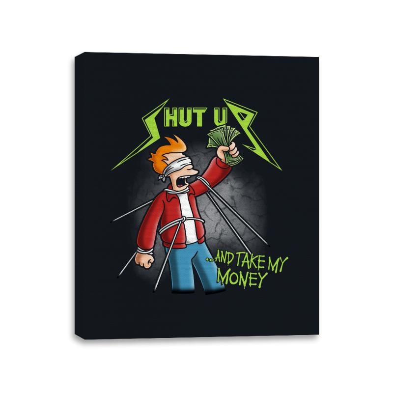 Frytallica - Canvas Wraps Canvas Wraps RIPT Apparel 11x14 / Black