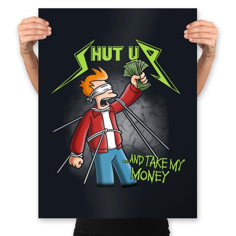 Frytallica - Prints Posters RIPT Apparel 18x24 / Black