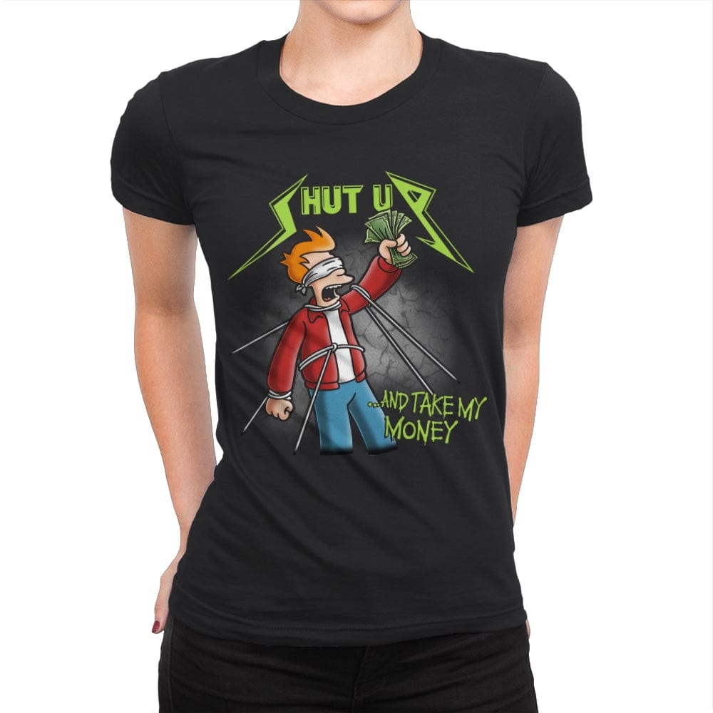 Frytallica - Womens Premium T-Shirts RIPT Apparel Small / Black